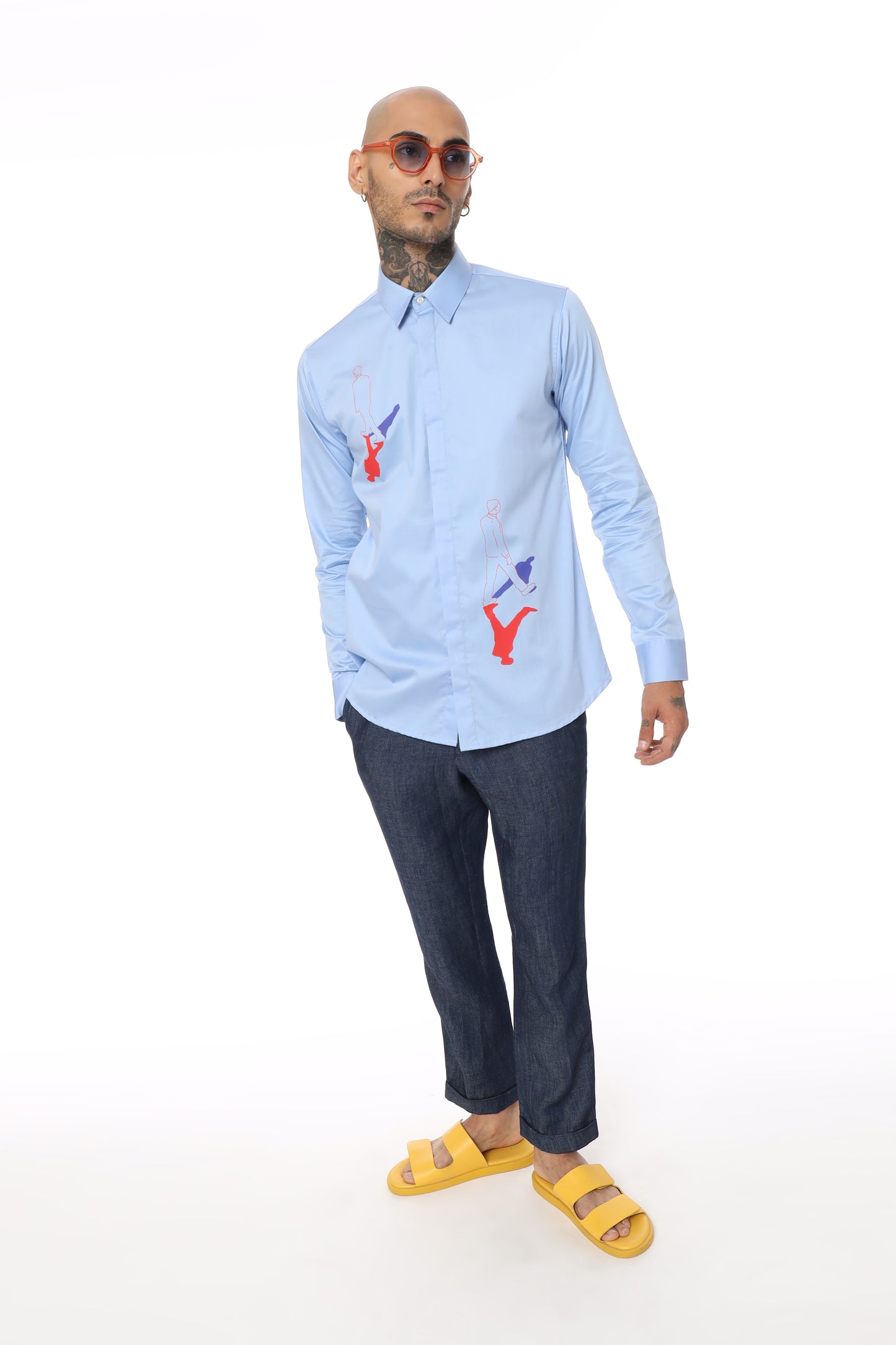 Walking Man - Blue