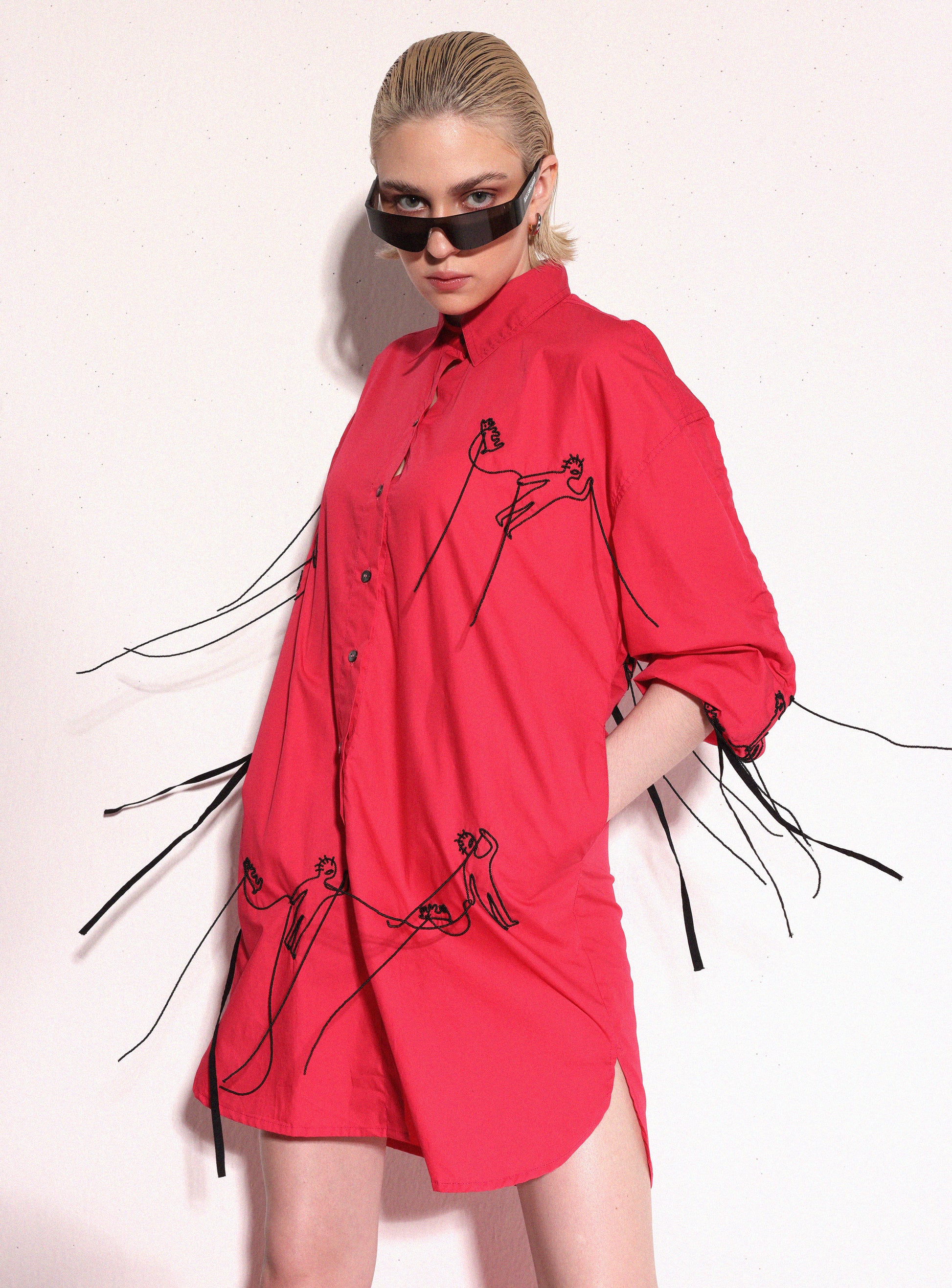 Alien Dog Shirt Dress