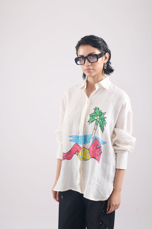 LINEN PALM TREE