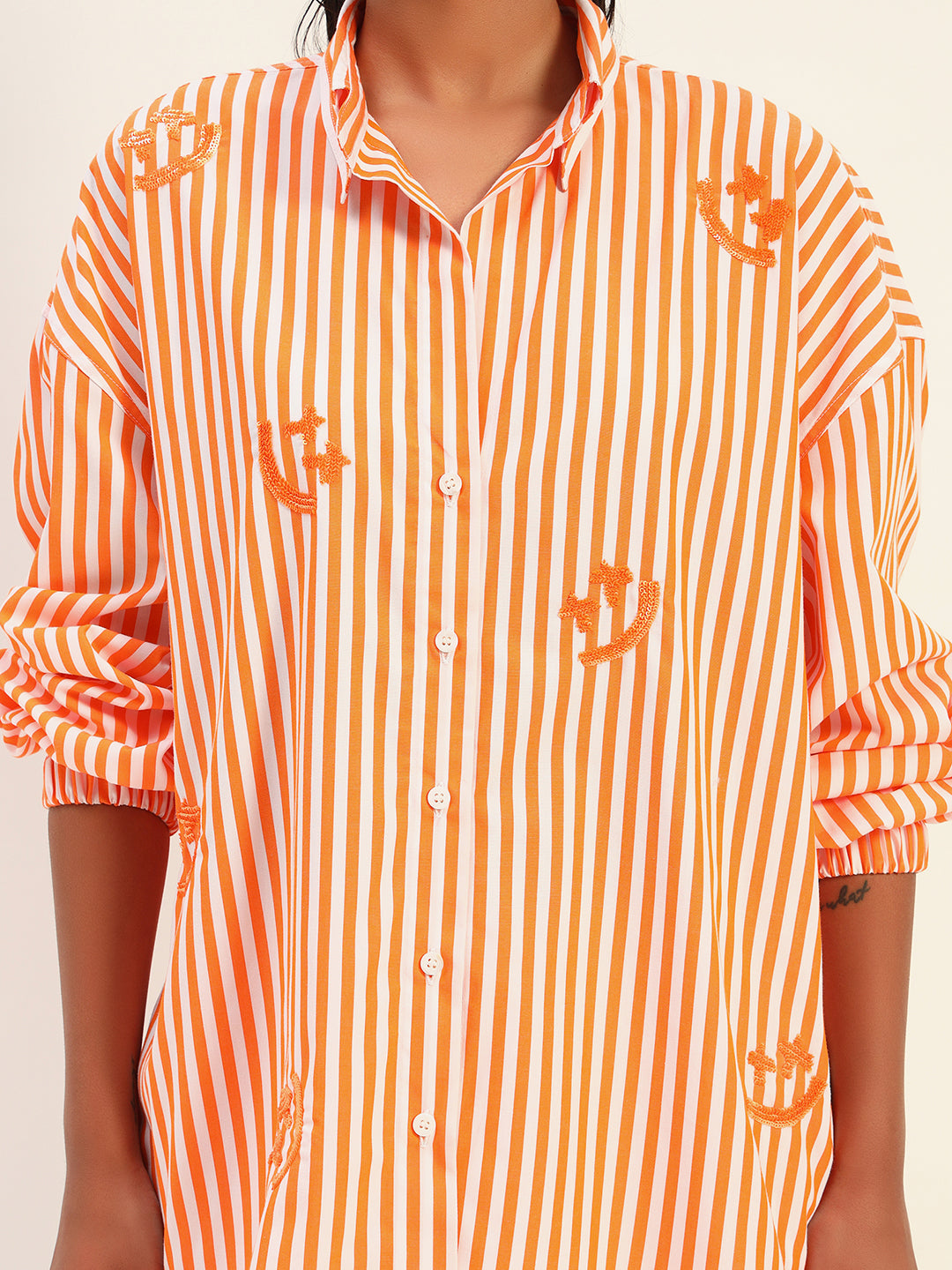 Orange Stripe Smiley