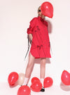 Red Alien Dog Shirt Dress
