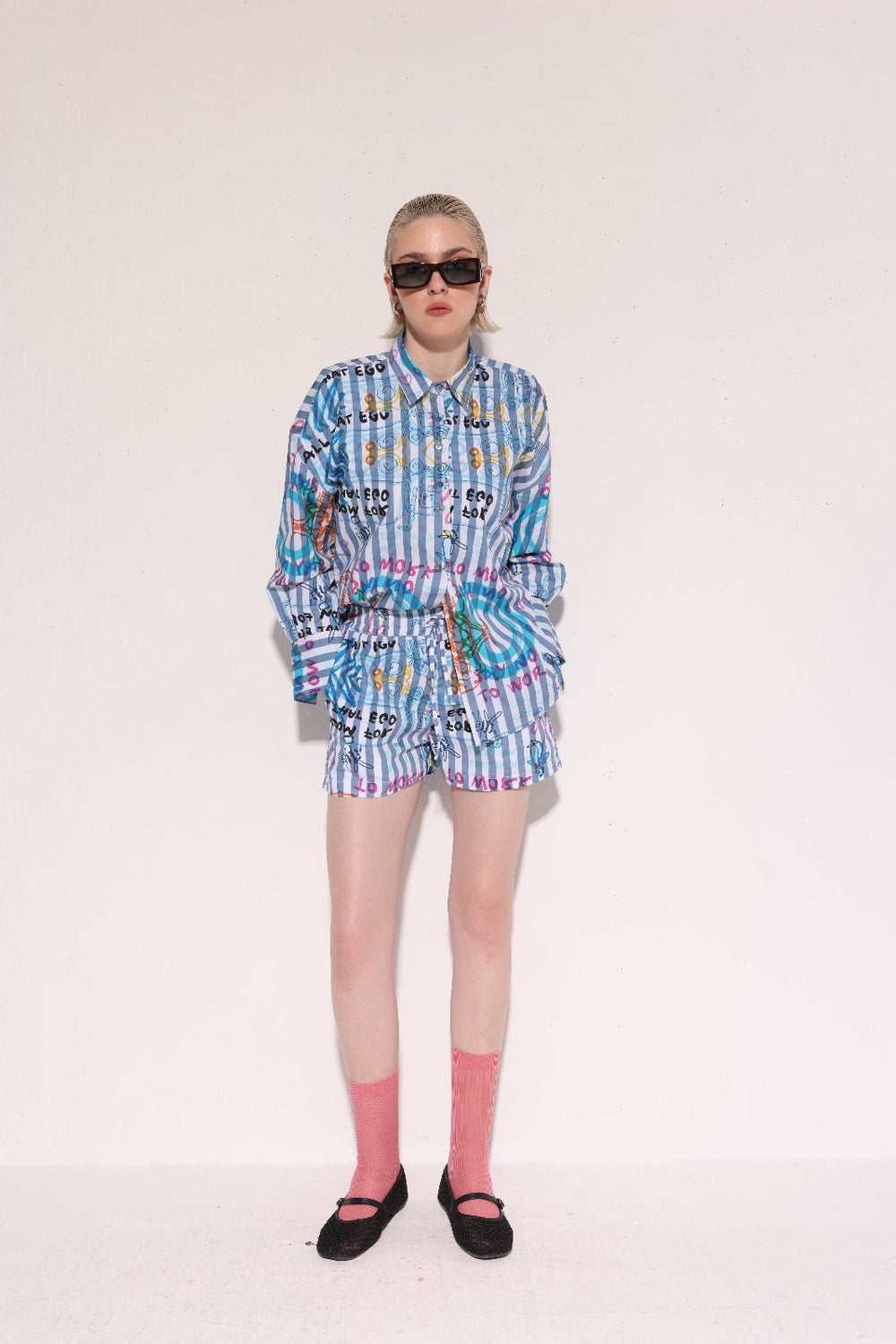 Blue Striped Say No To Work