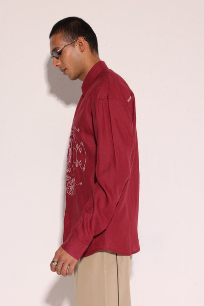 Red Linen Spaceship