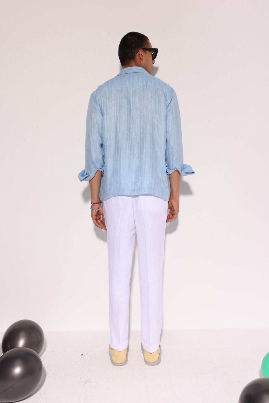 Blue Textured Shacket