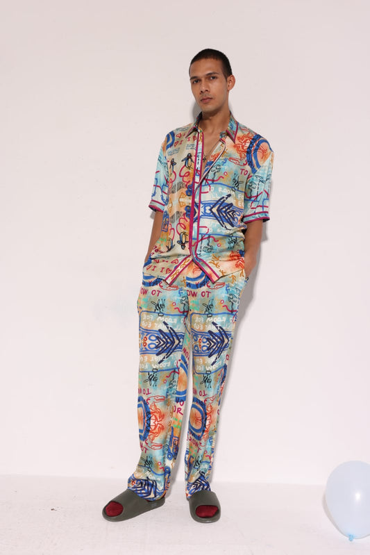 Say No To Work Silk Shirt