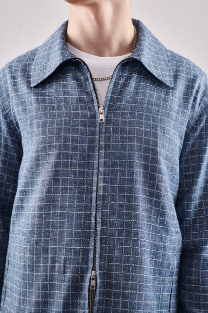GRIDLINE ZIP UP SHACKET