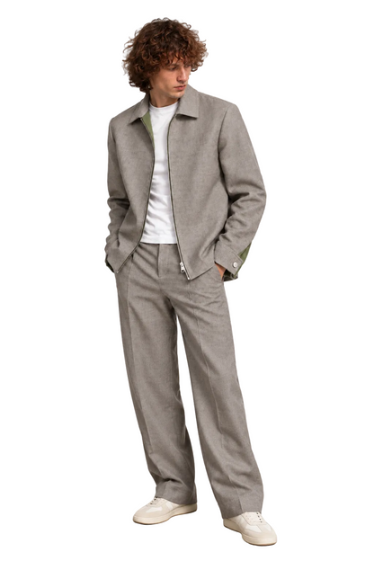 GREY ESSENTIAL SHACKET