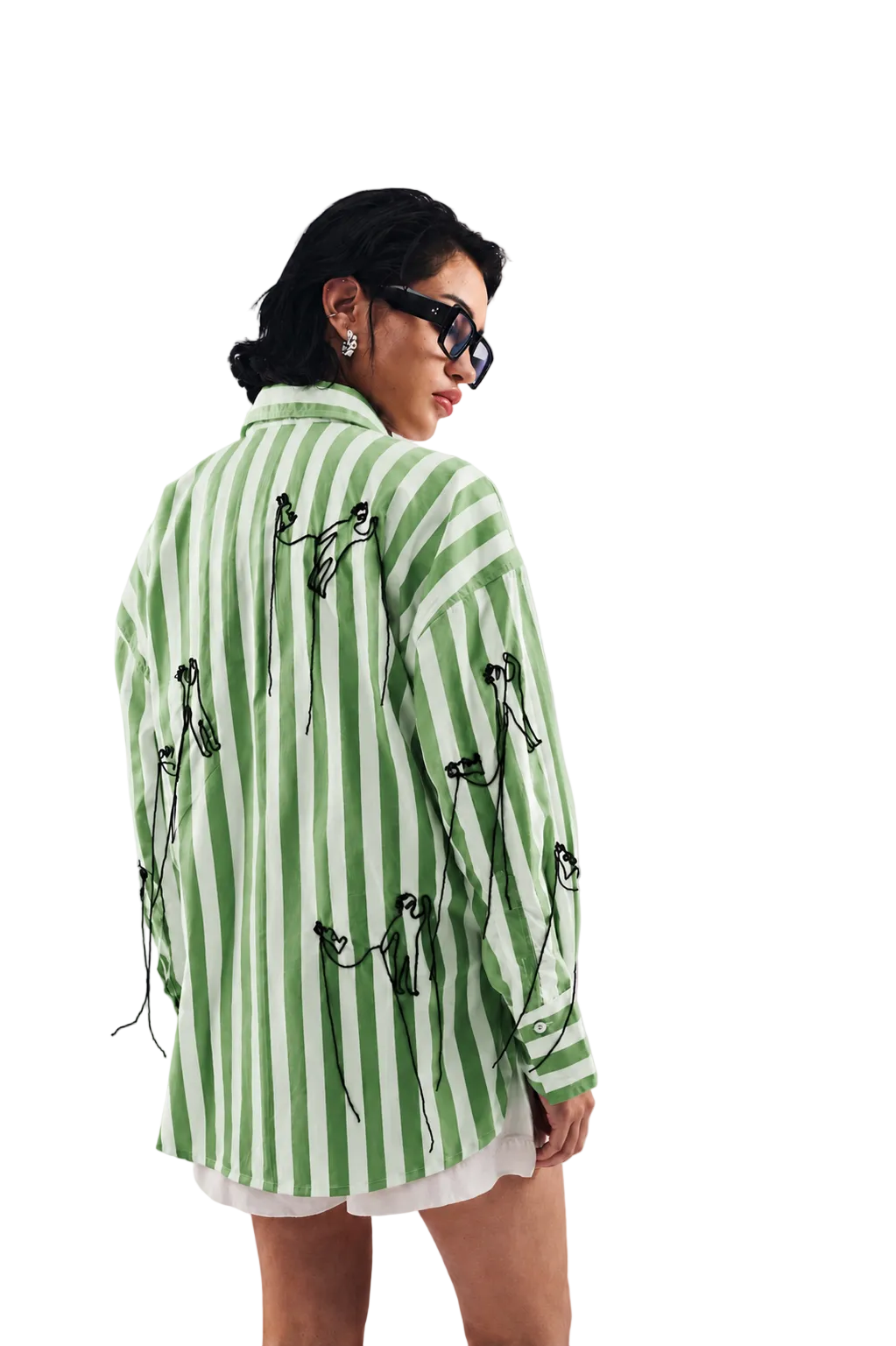 GREEN WITH BLACK ALIEN DOG