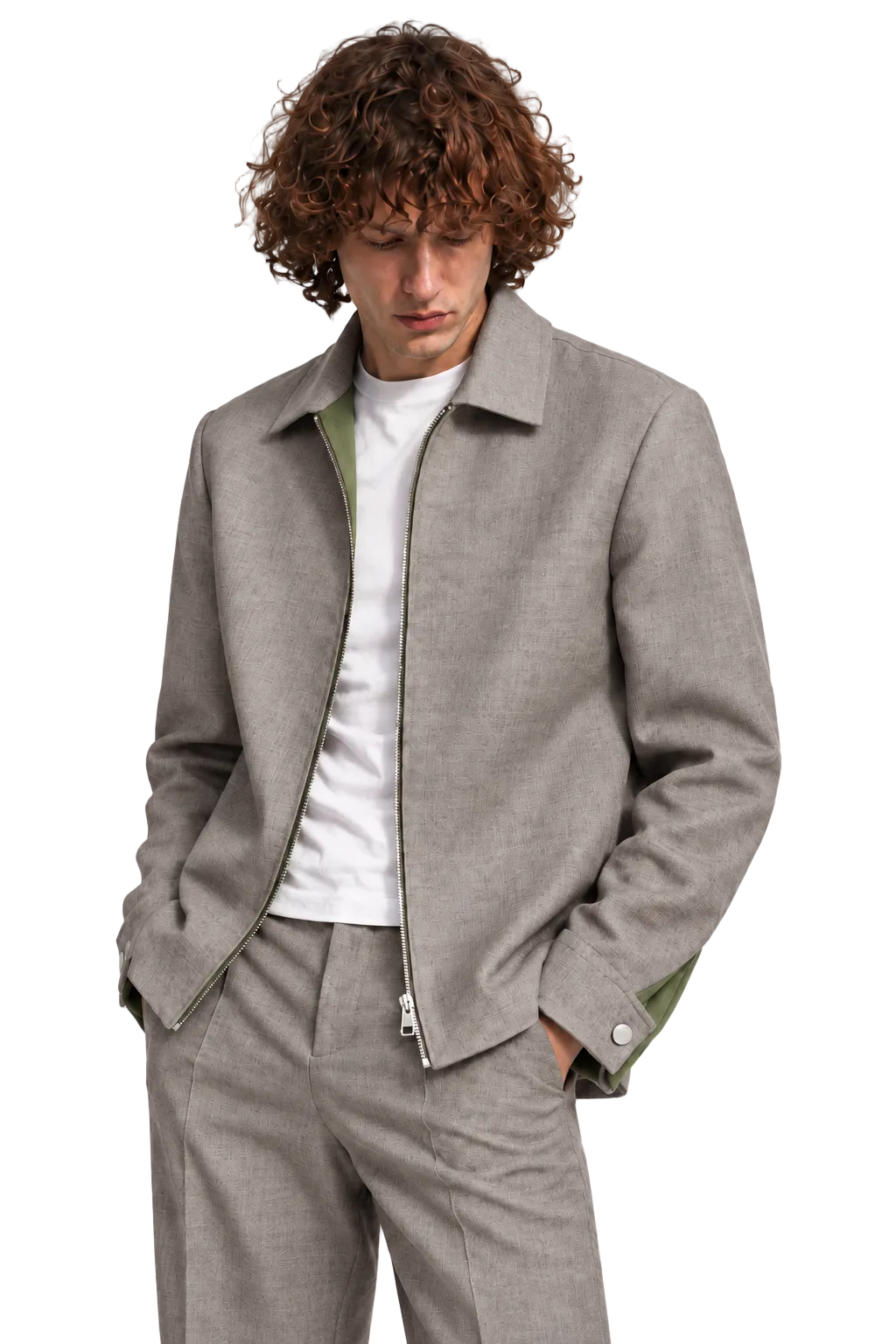 GREY ESSENTIAL SHACKET