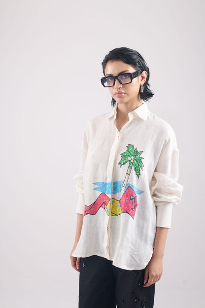 LINEN PALM TREE