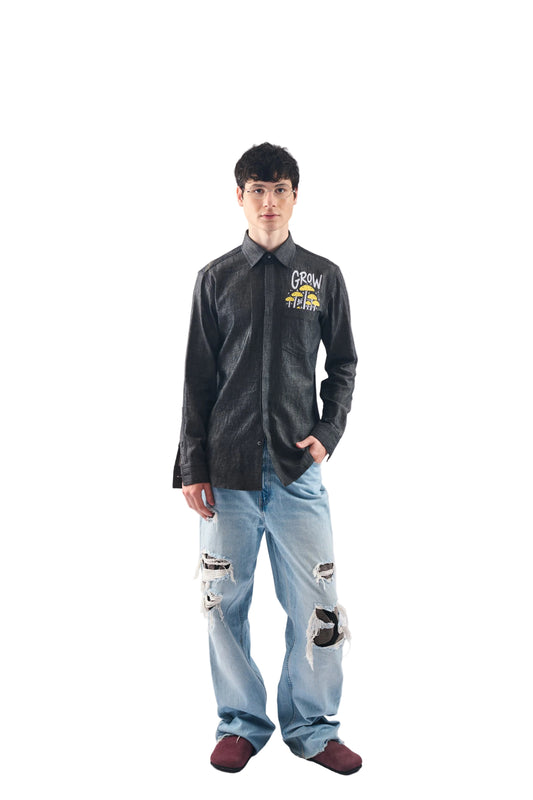 MUSHROOM GROW DENIM
