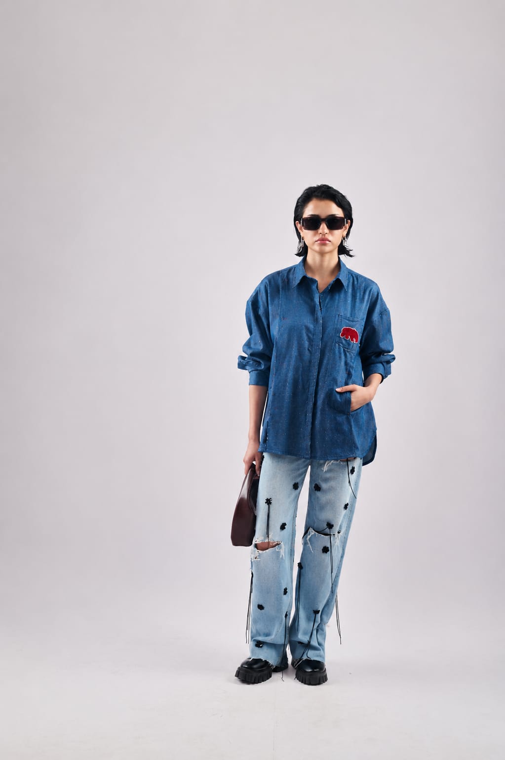 Blue Denim Red Bearmark