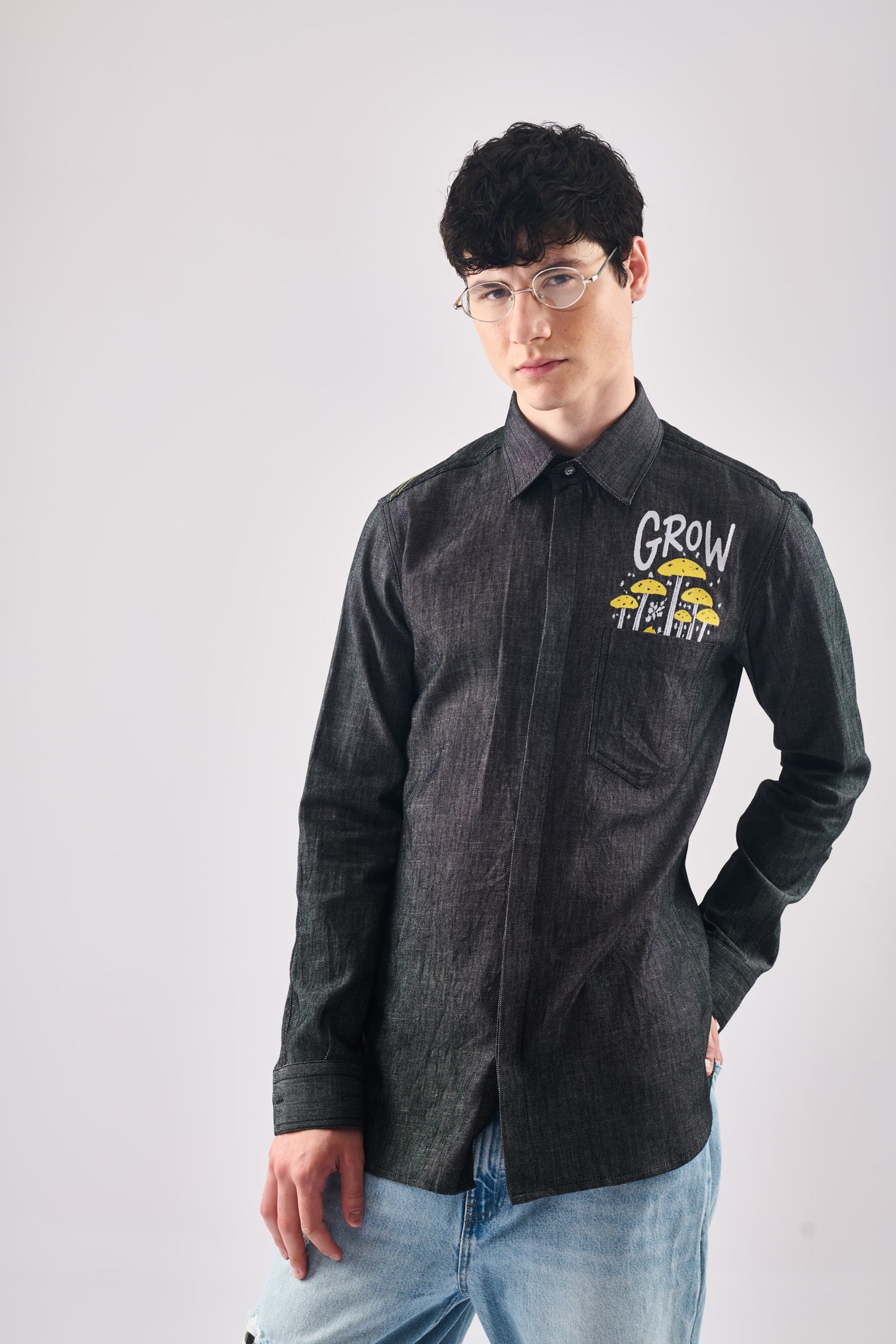 MUSHROOM GROW DENIM
