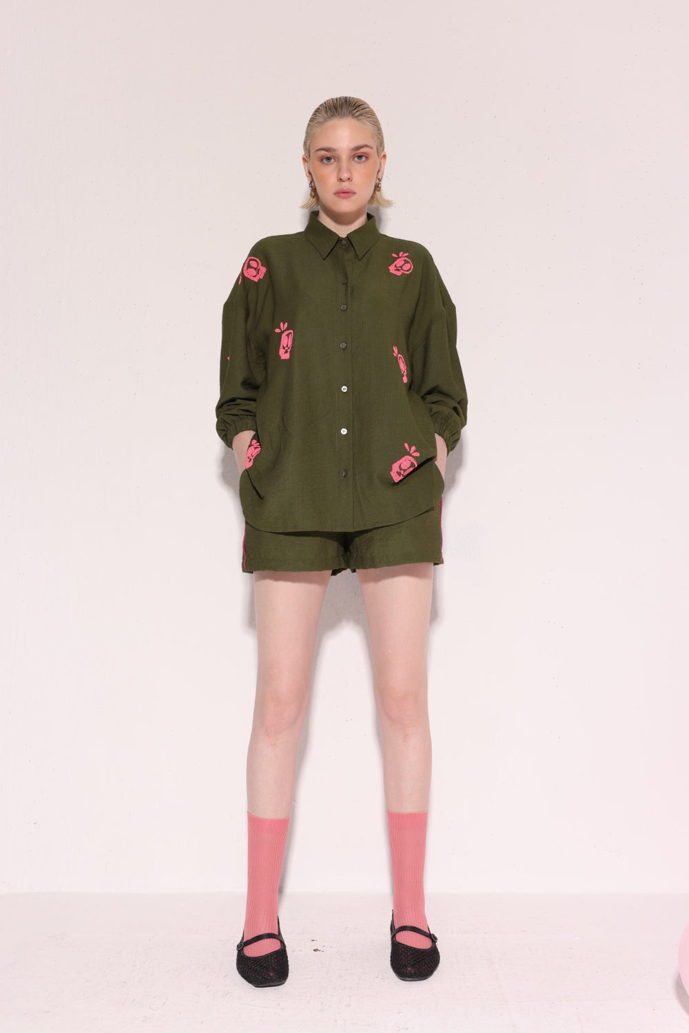 Green/Pink Skull Co-ord Set