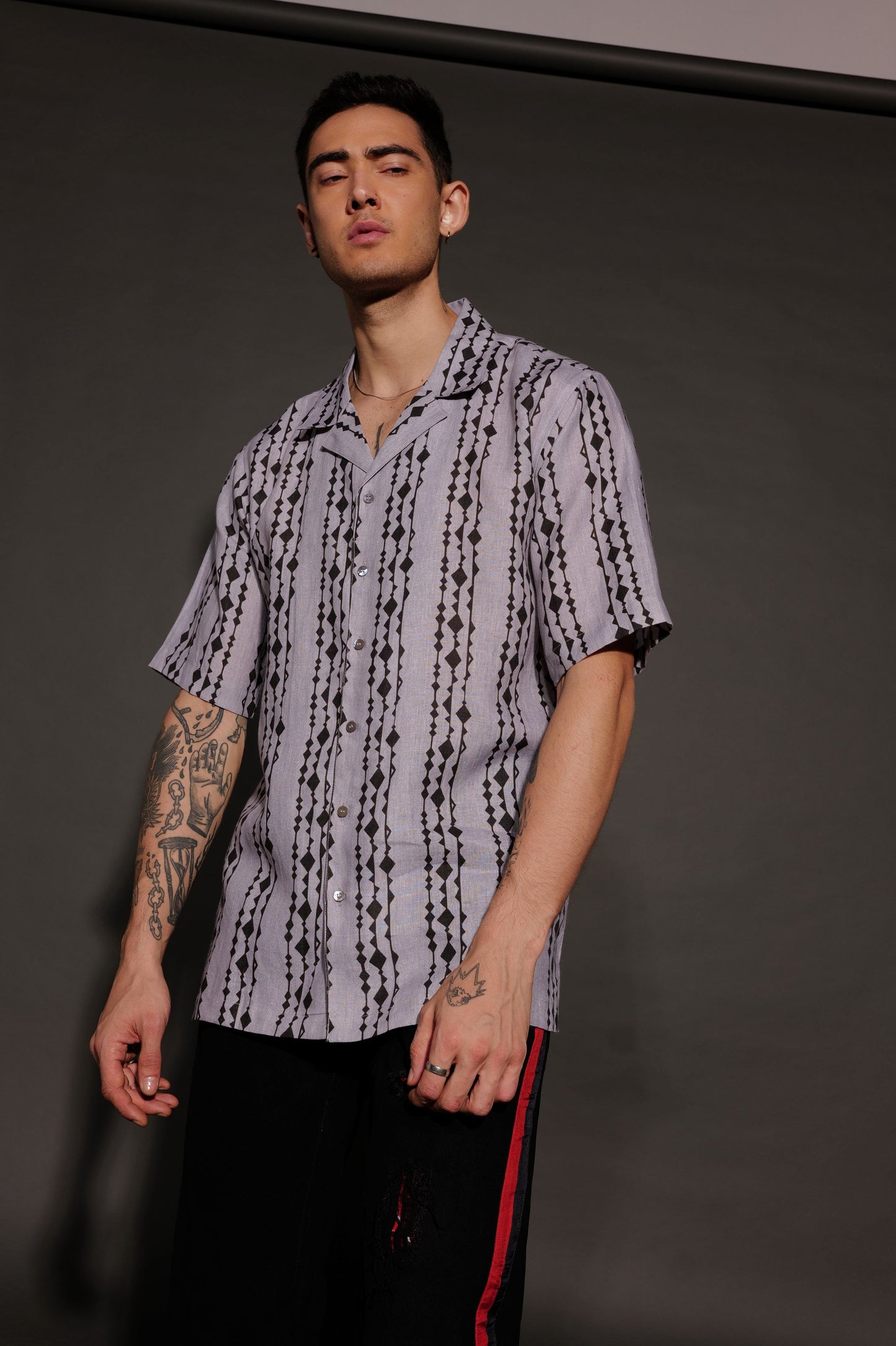 Designer Menswear shirt with cool graphics and high quality 